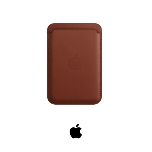 Apple Cartera de piel con MagSafe para el iPhone – Ocre Oscuro